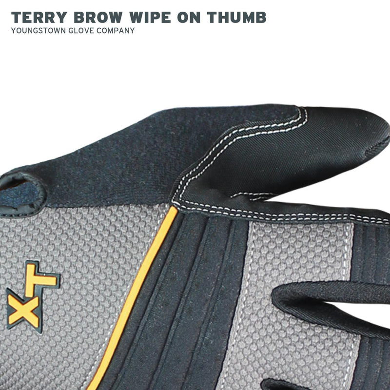 Load image into Gallery viewer, 03-3050-78 Youngstown Pro XT Glove - Terry Brow Wipe on Thumb
