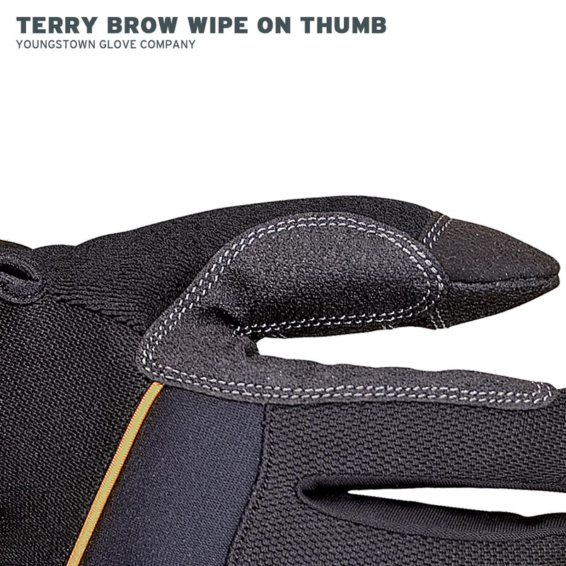 Load image into Gallery viewer, 03-3060-80 Youngstown General Utility Plus Glove - Terry Brow Wipe on Thumb