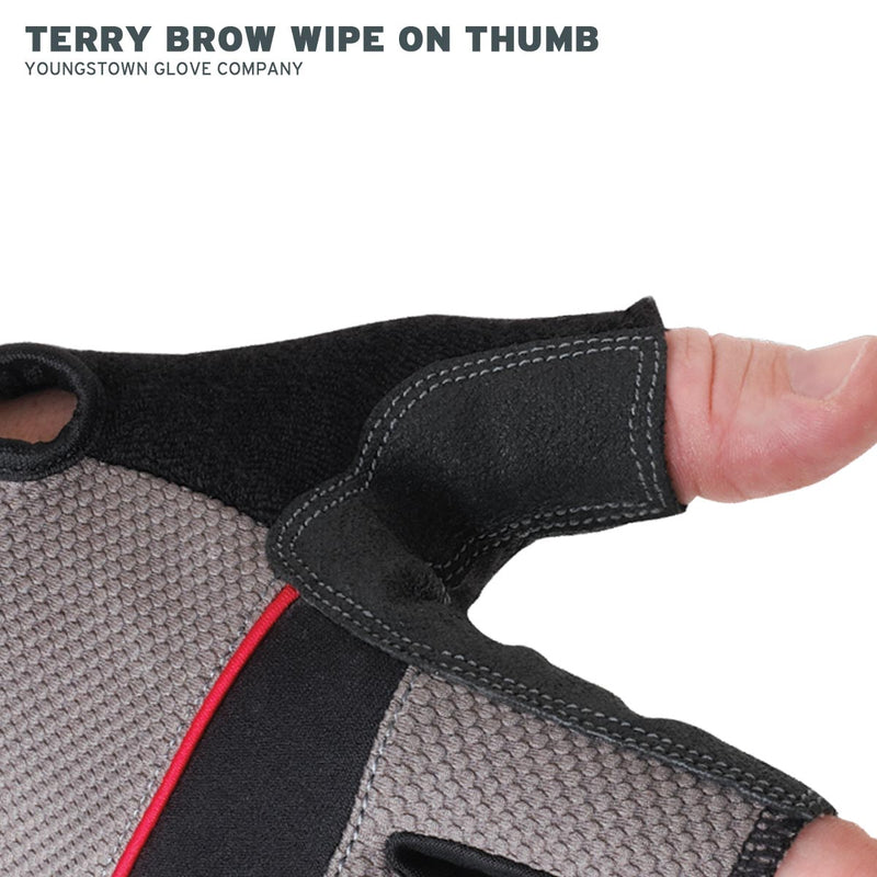 Load image into Gallery viewer, 03-3110-80 Youngstown Carpenter Plus Glove - Terry Brow Wipe on Thumb