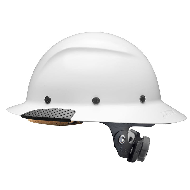 Load image into Gallery viewer, DAX Carbon Fiber White Full Brim Hardhat