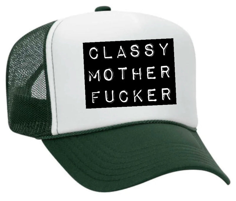 Load image into Gallery viewer, Classy Mother Fucker Block Trucker Hat