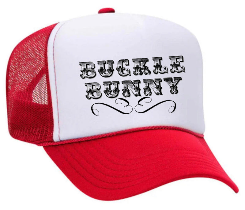 Load image into Gallery viewer, Buckle Bunny Trucker Hat