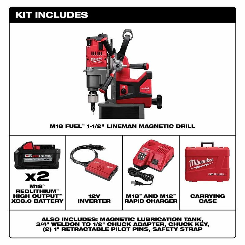 Load image into Gallery viewer, M18 FUEL 1-1/2 Lineman Magnetic Drill High Demand Kit
