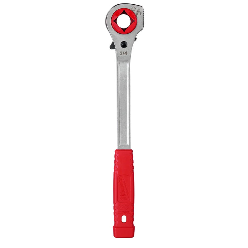 Load image into Gallery viewer, Lineman's High-Leverage Ratcheting Wrench w/ Milled Strike Face