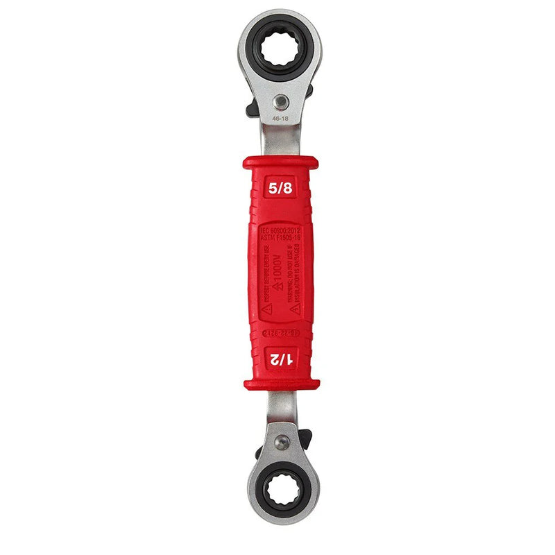 Load image into Gallery viewer, Lineman’s 4in1 Insulated Ratcheting Box Wrench