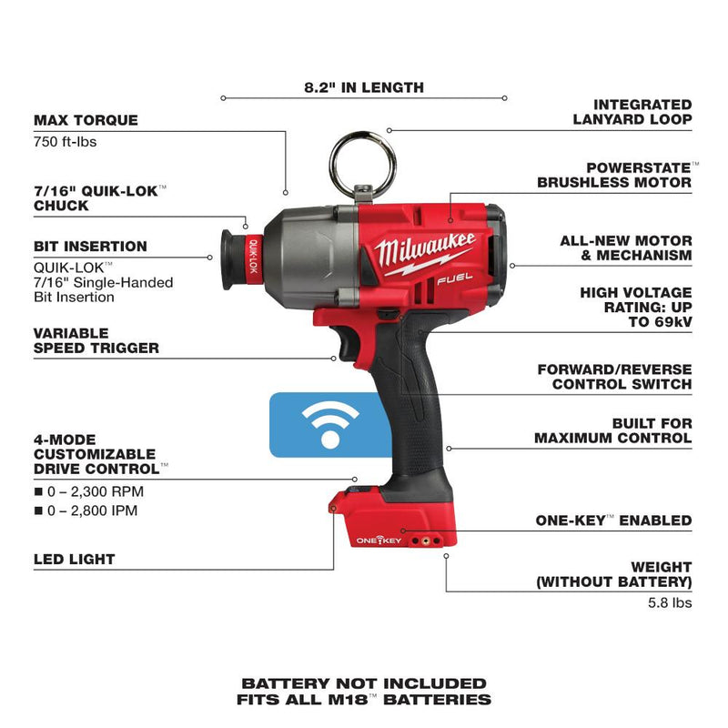 Load image into Gallery viewer, M18 FUEL 7/16 Inch Hex Utility High Torque Impact Wrench (Tool Only)