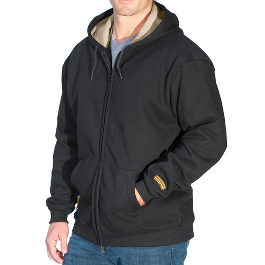 Zip-Up Black FR Hooded Sweatshirt