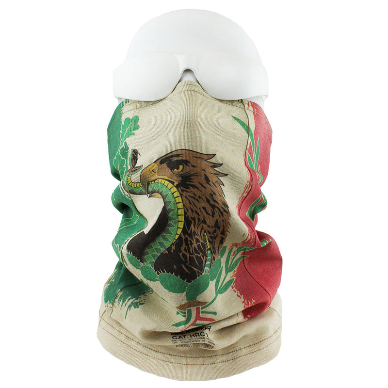 Load image into Gallery viewer, Mexican Flag Beige FR Face Muffler