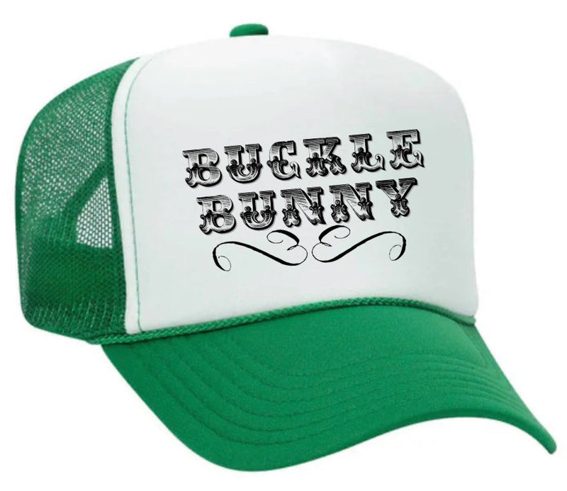 Load image into Gallery viewer, Buckle Bunny Trucker Hat