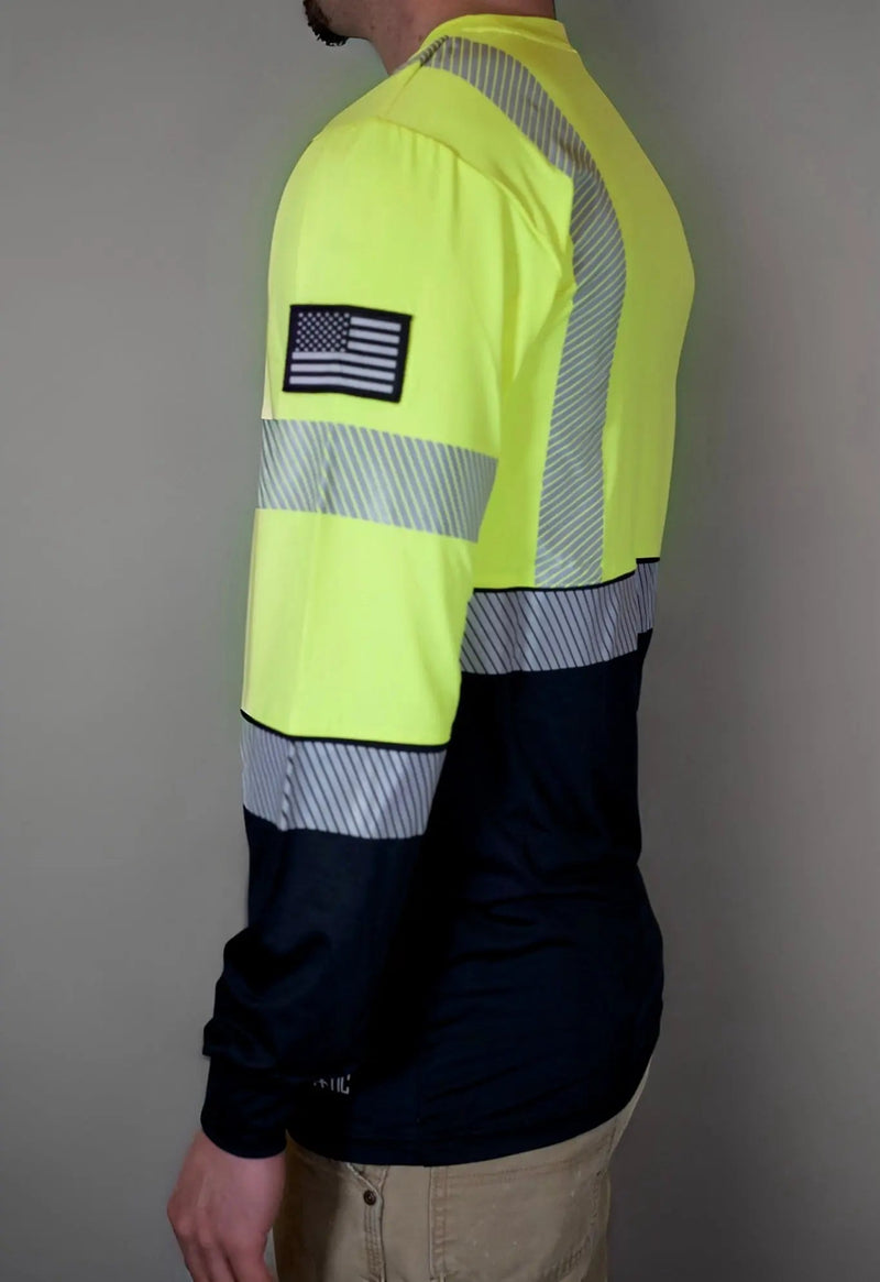 Load image into Gallery viewer, Non FR Hi-Vis Long Sleeve Shirt - Neon