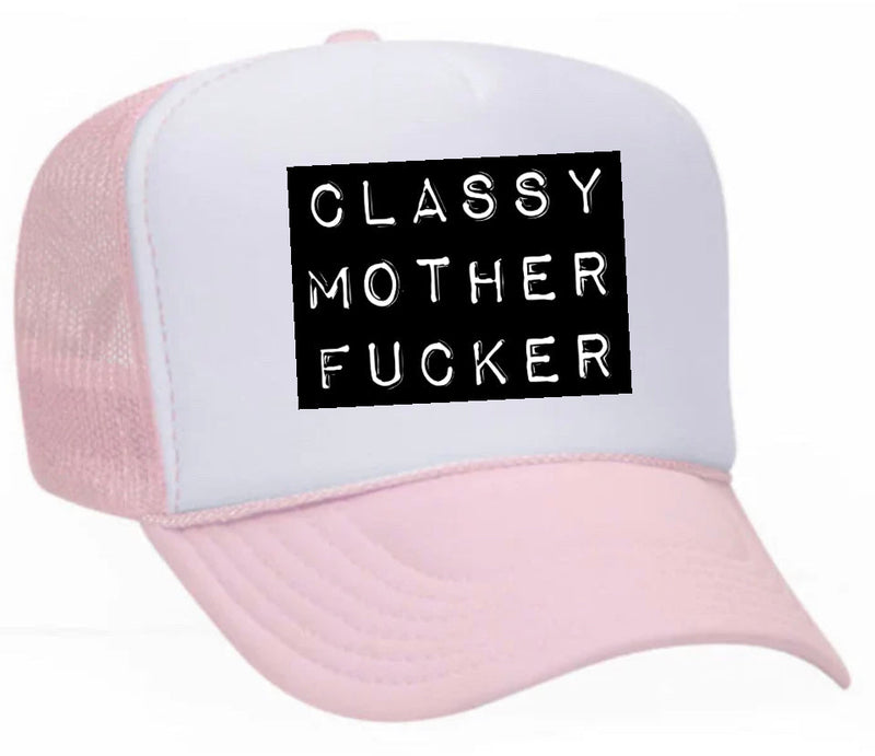 Load image into Gallery viewer, Classy Mother Fucker Block Trucker Hat