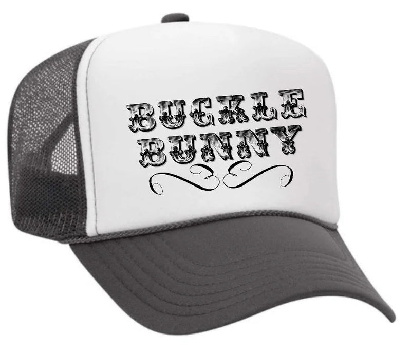 Load image into Gallery viewer, Buckle Bunny Trucker Hat