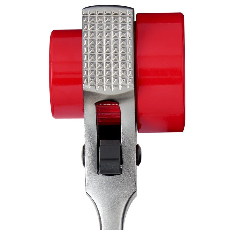 Load image into Gallery viewer, Lineman's 5in1 Ratcheting Wrench w/ Milled Strike Face