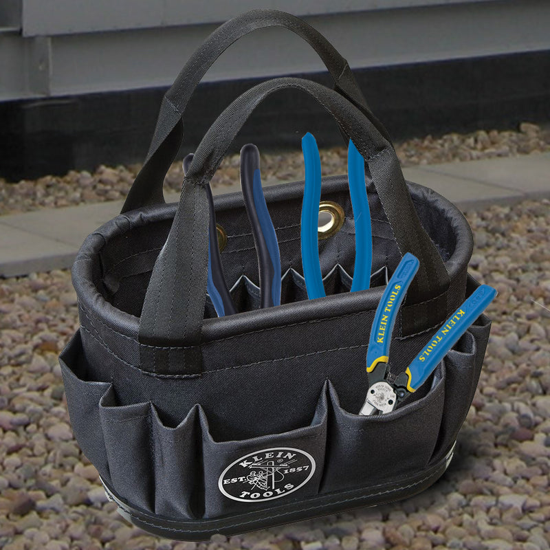 Load image into Gallery viewer, Hard-Body Bucket, 29-Pocket Aerial Bucket, Black