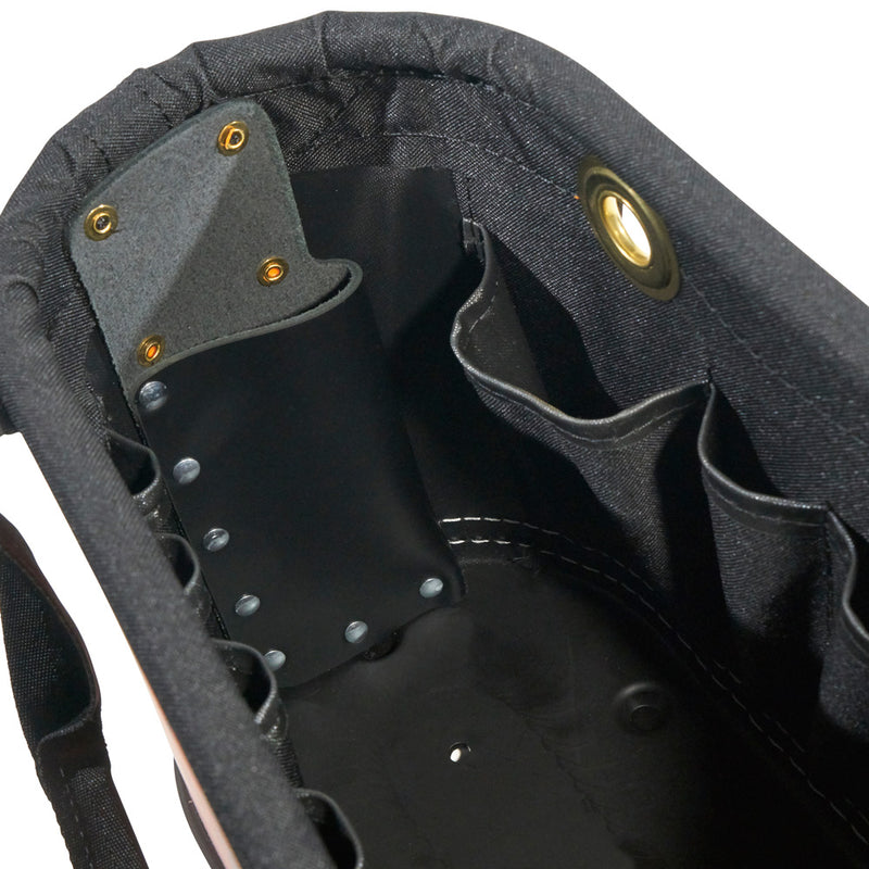 Load image into Gallery viewer, Hard-Body Bucket, 15-Pocket Oval Bucket, Orange/Black