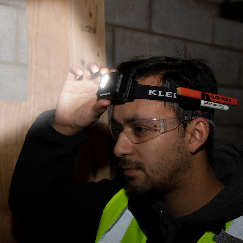 Load image into Gallery viewer, Rechargeable 2-Color LED Headlamp with Adjustable Strap