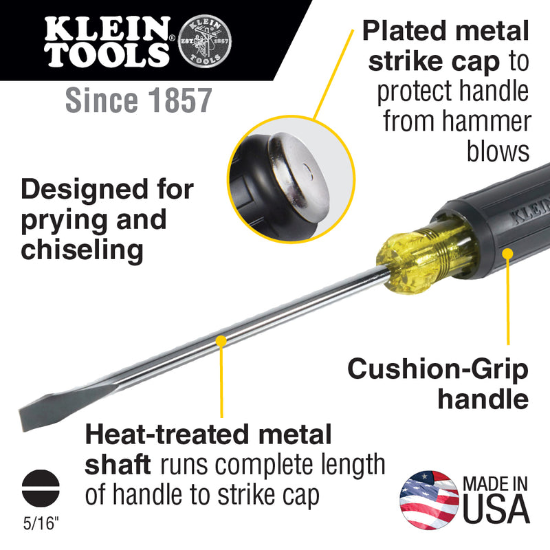 Load image into Gallery viewer, 5/16-Inch Keystone Demolition Driver, 7-Inch Round Shank