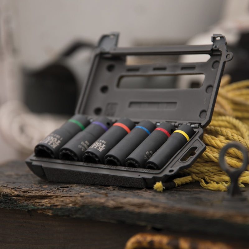 Load image into Gallery viewer, 2-In-1 Impact Socket Set, 12-Point, 6-Piece