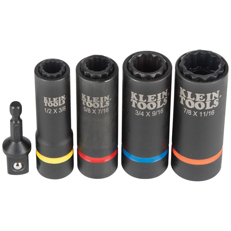 Load image into Gallery viewer, Klein 2-in-1 Impact Socket Set, 5-Piece - 66040