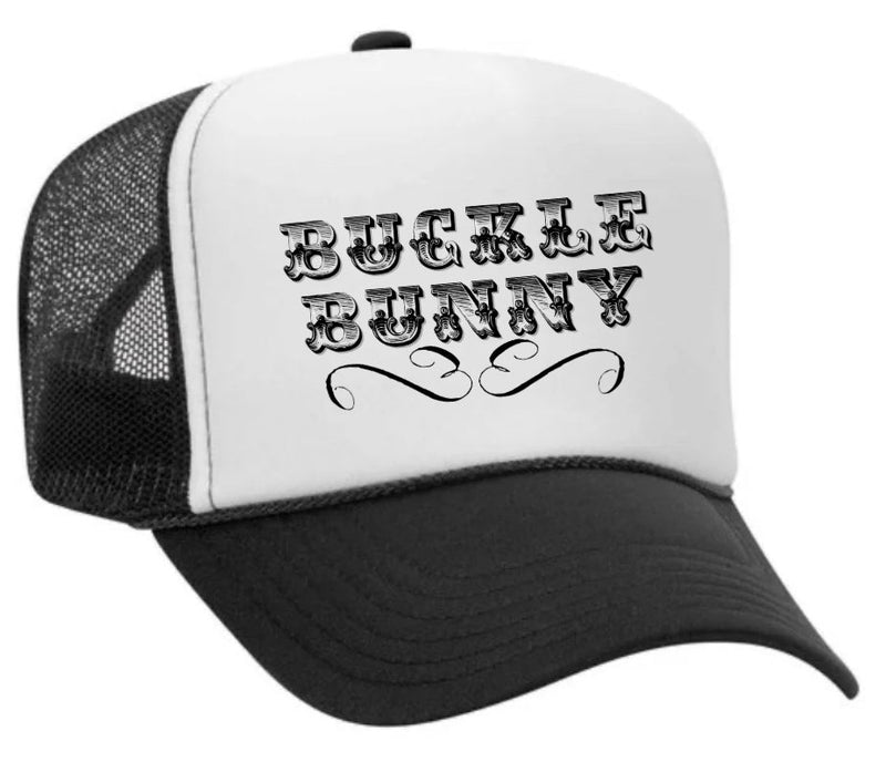 Load image into Gallery viewer, Buckle Bunny Trucker Hat