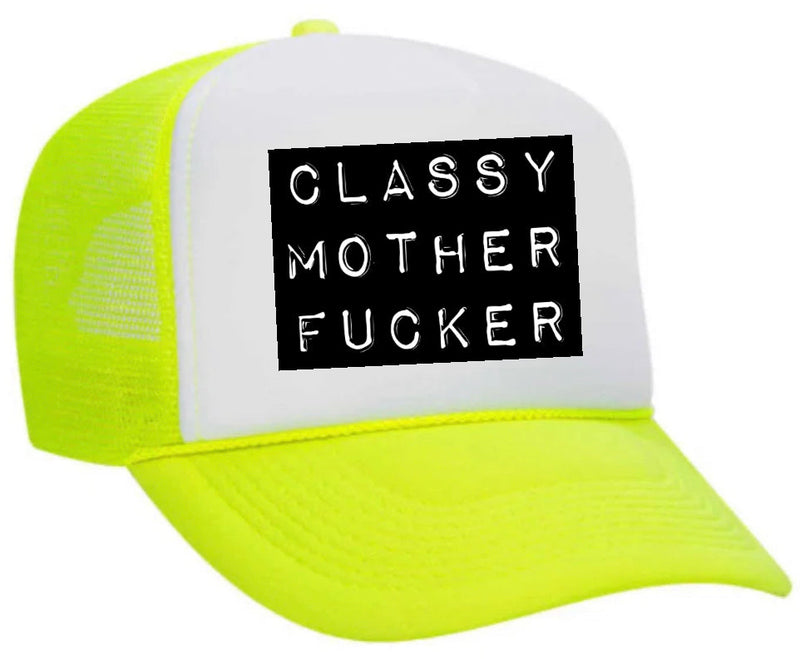 Load image into Gallery viewer, Classy Mother Fucker Block Trucker Hat