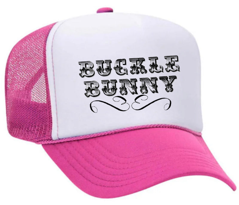 Load image into Gallery viewer, Buckle Bunny Trucker Hat