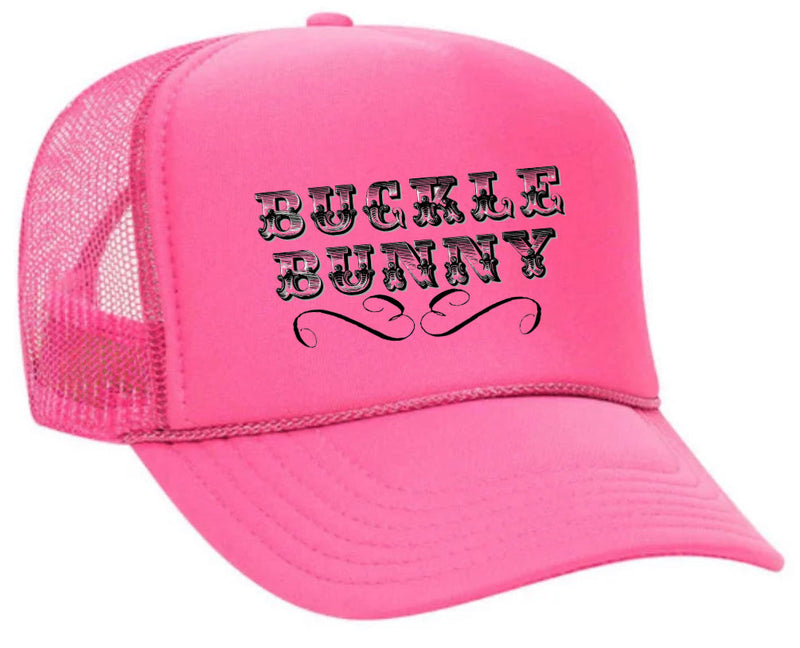 Load image into Gallery viewer, Buckle Bunny Trucker Hat