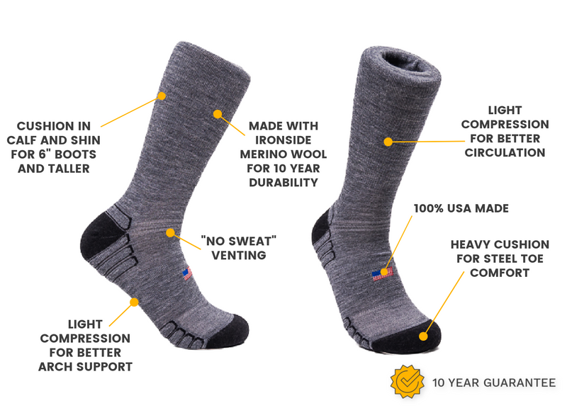 Load image into Gallery viewer, Boot Wool Work Sock