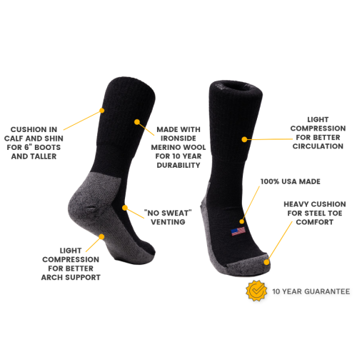 Load image into Gallery viewer, Boot Wool Work Sock