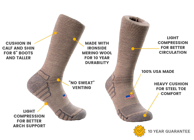 Load image into Gallery viewer, Boot Wool Work Sock