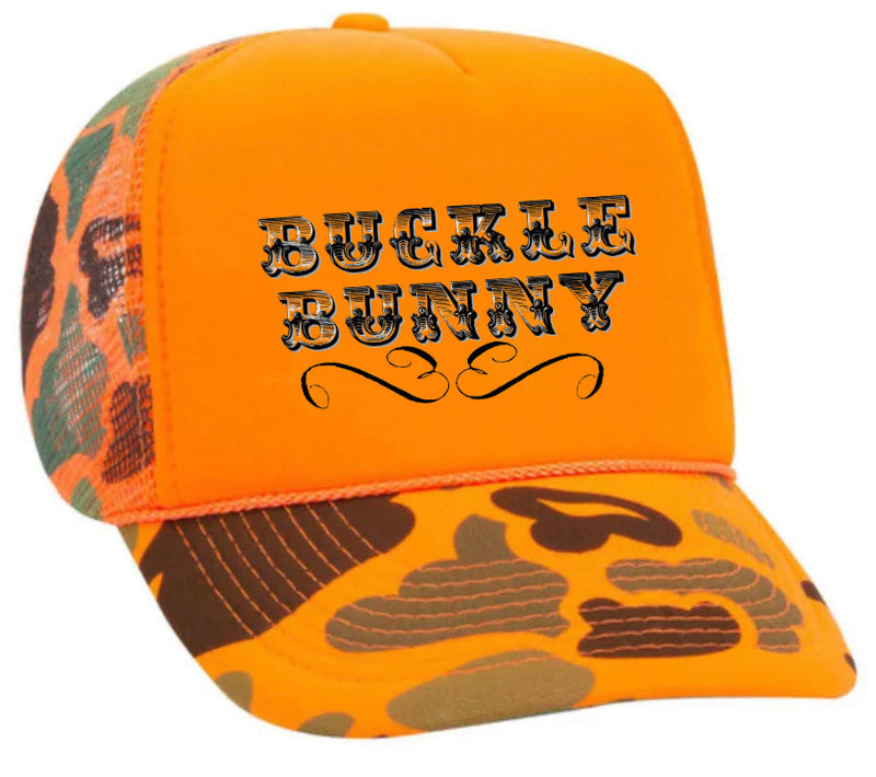 Load image into Gallery viewer, Buckle Bunny Trucker Hat