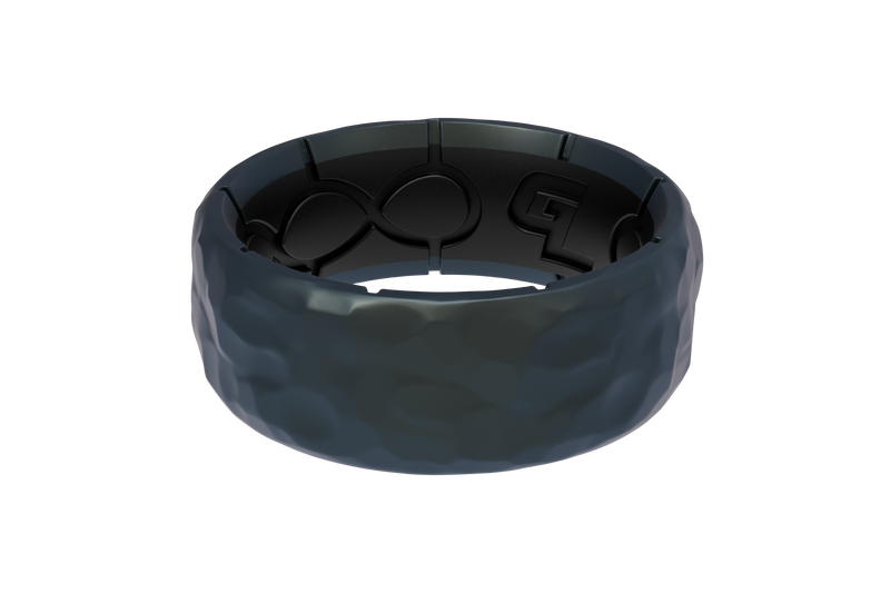 Load image into Gallery viewer, Zeus Hammered Deep Cobalt Ring