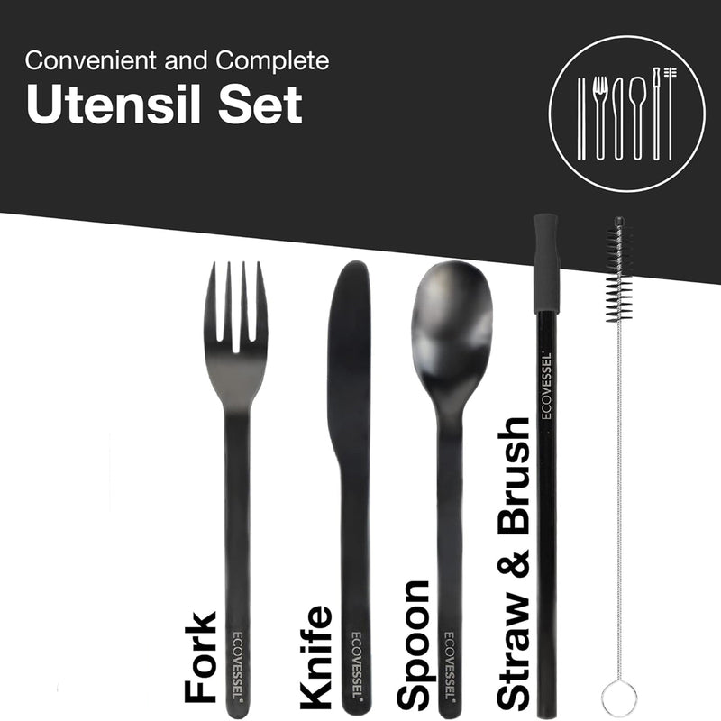 Load image into Gallery viewer, EcoVessel's Wanderware Reusable Stainless Steel Set