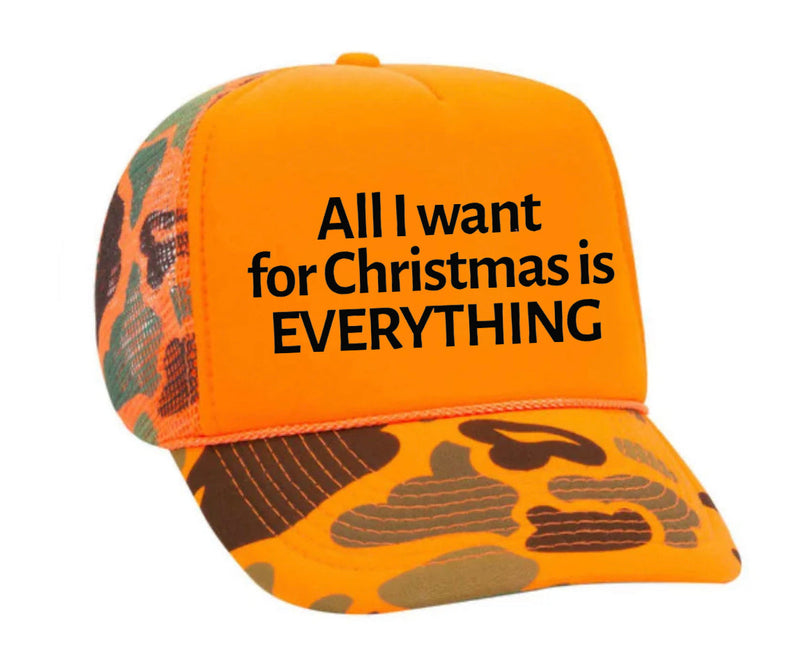 Load image into Gallery viewer, All I Want For Christmas Is Everything Trucker Hat
