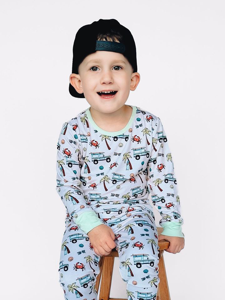 Load image into Gallery viewer, Don't Be Crabby Bamboo Romper/ 2 Piece Set