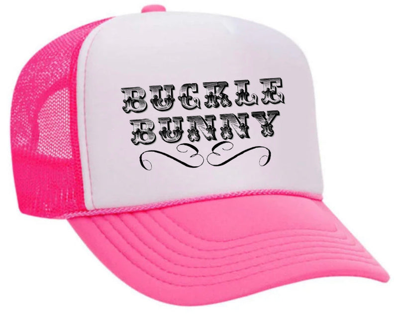 Load image into Gallery viewer, Buckle Bunny Trucker Hat