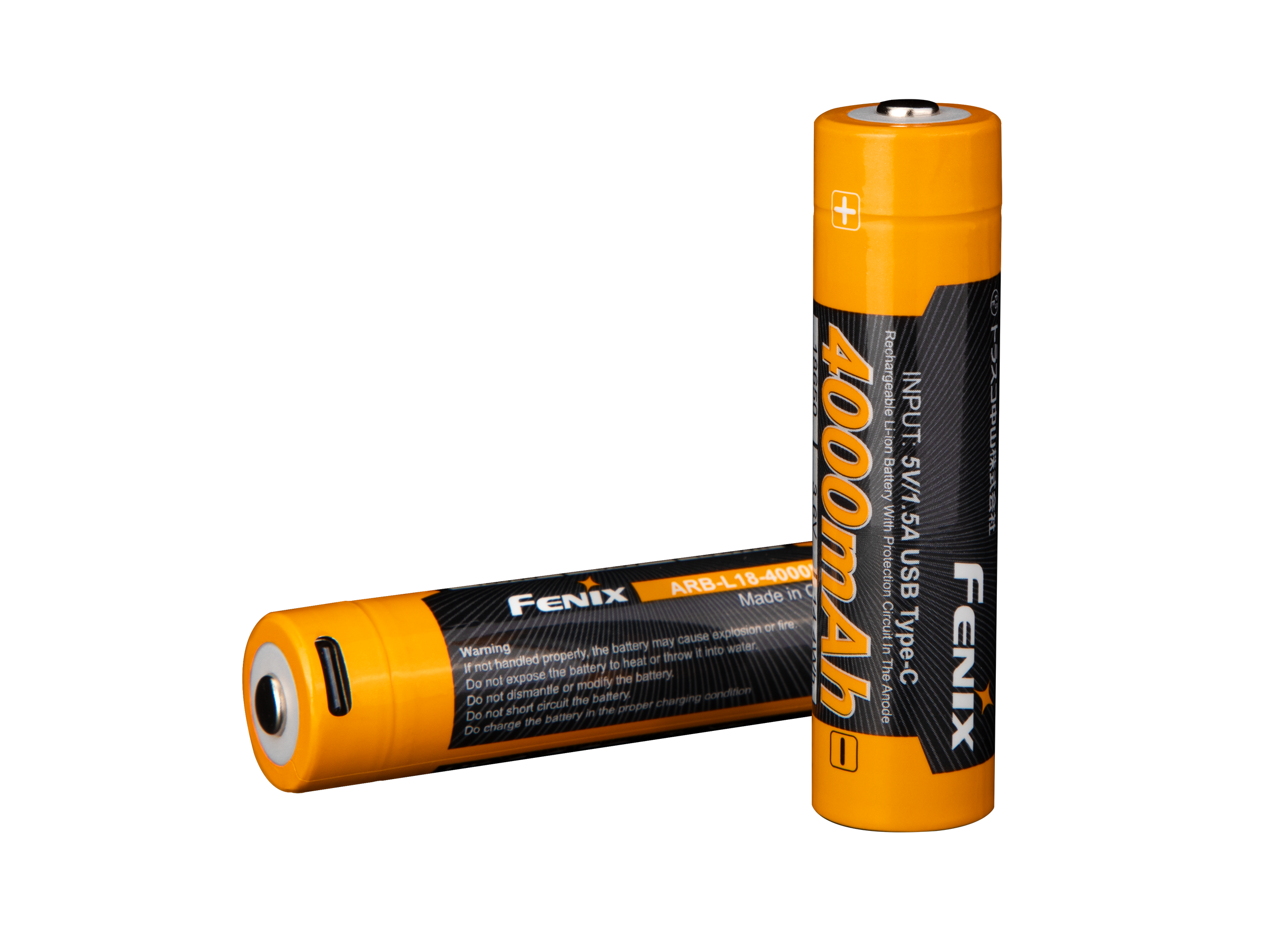 Fenix ARB-L18-4000U High-Capacity USB Rechargeable 18650 Battery - 400