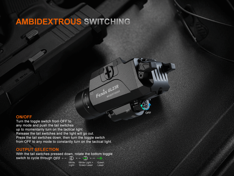 Load image into Gallery viewer, Fenix GL23R Green Laser Tactical Light