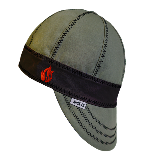 Knox FR Welding Cap Military Green