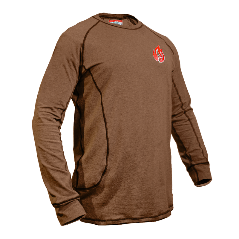 Load image into Gallery viewer, Knox FR Long Sleeve Crew Shirt - Tan
