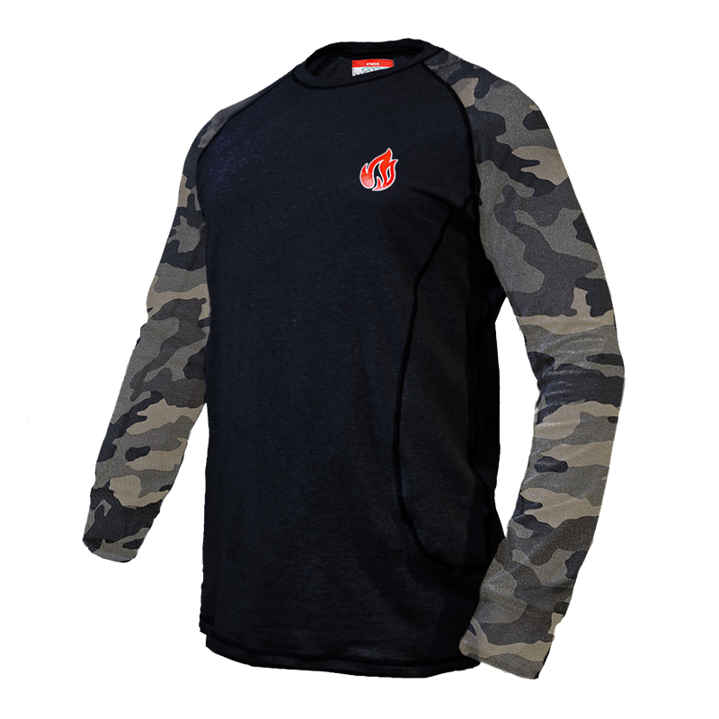 Load image into Gallery viewer, Knox FR Long Sleeve Crew Shirt - Camo