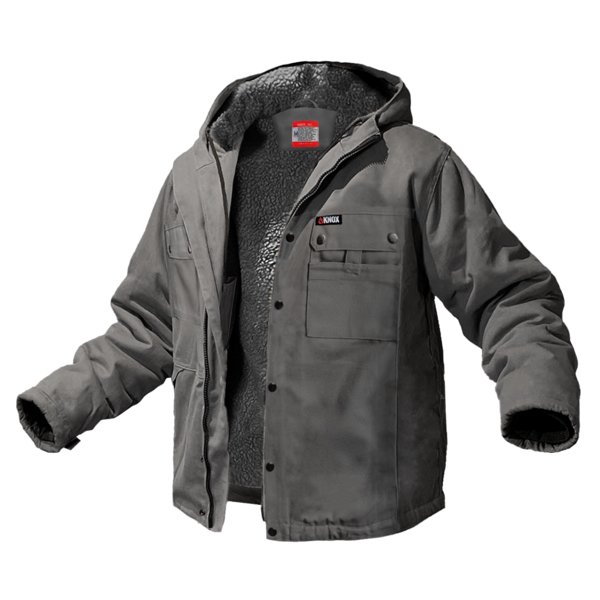 Knox Heavy-Duty FR Sherpa Lined Jacket (Gray) Knox Heavy-Duty FR Sherpa Lined Jacket (Gray)
