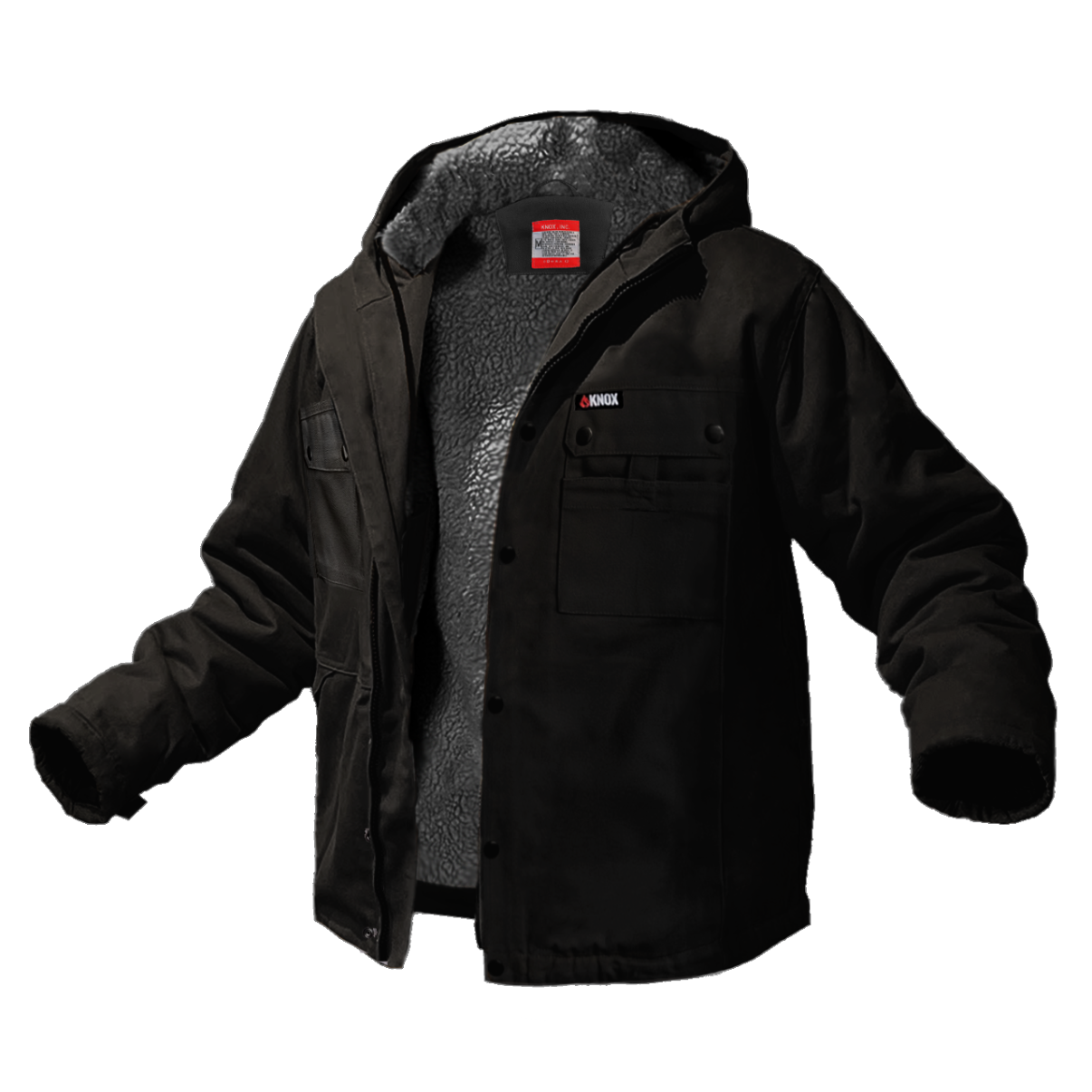 Knox Heavy-Duty FR Sherpa Lined Jacket (Black) – Lineroots Supply
