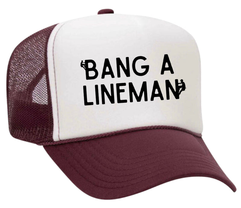Load image into Gallery viewer, Bang A Lineman Trucker Hat