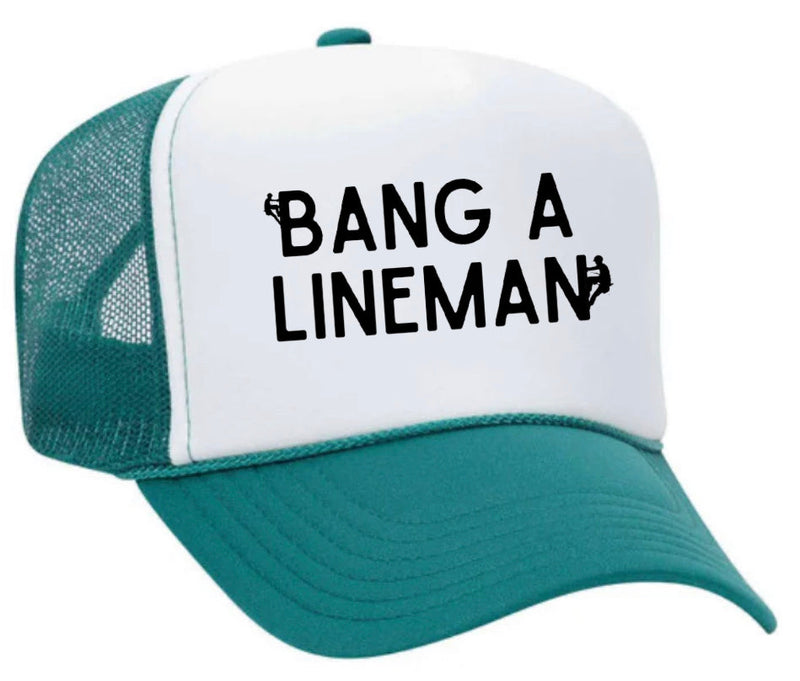 Load image into Gallery viewer, Bang A Lineman Trucker Hat