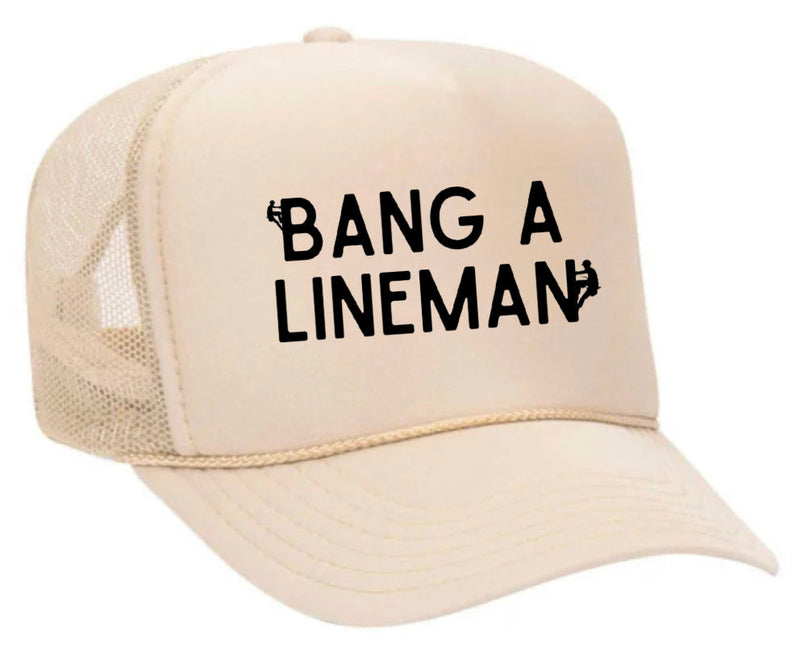 Load image into Gallery viewer, Bang A Lineman Trucker Hat