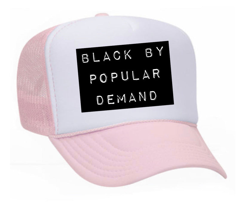 Load image into Gallery viewer, Black by Popular Demand Trucker Hat