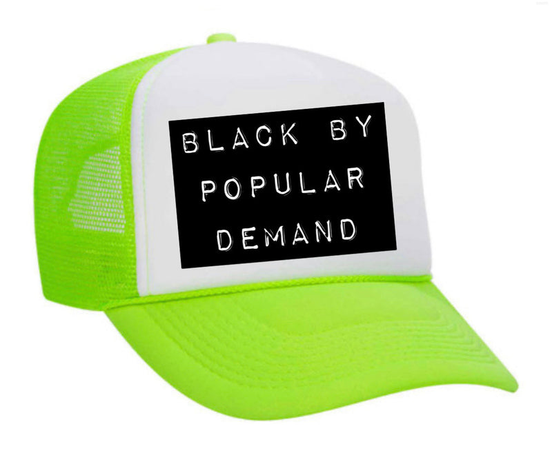 Load image into Gallery viewer, Black by Popular Demand Trucker Hat