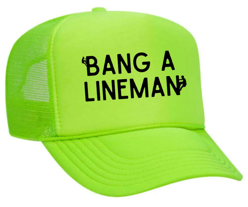 Load image into Gallery viewer, Bang A Lineman Trucker Hat