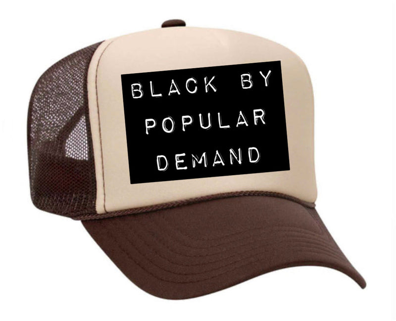 Load image into Gallery viewer, Black by Popular Demand Trucker Hat